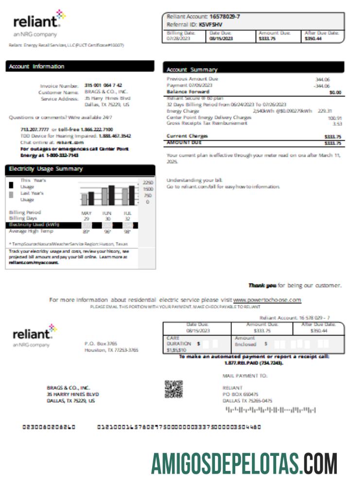 Projeto de lei de serviços públicos de energia dependente, SCR exemplo